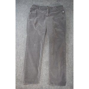 Seven 7 Women's Corduroy Jeans Size 16 Gray Straight Leg Cotton Blend High Rise